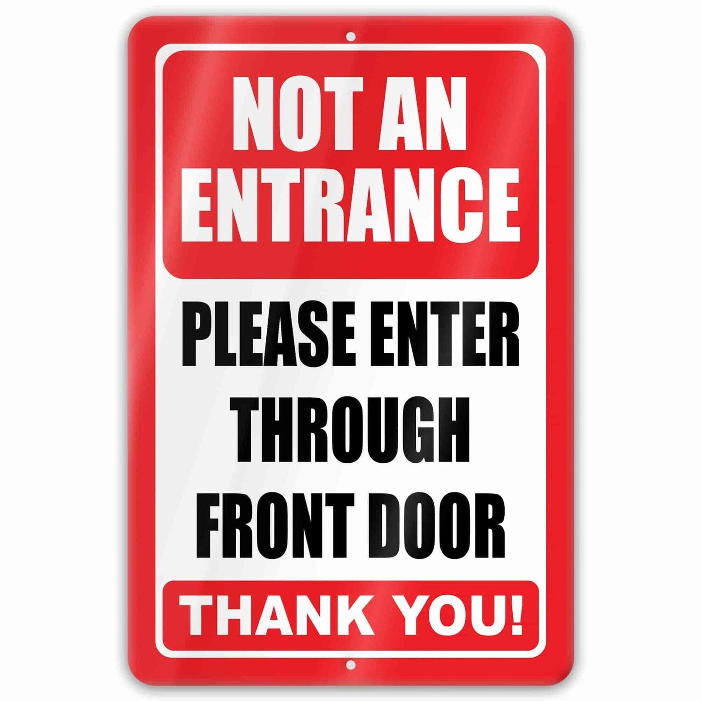 1020.dogs In Yard Do Not Enter Metal Tin Sign, 12x18 in, Indoor/Outdoor Decorative Sign - a4