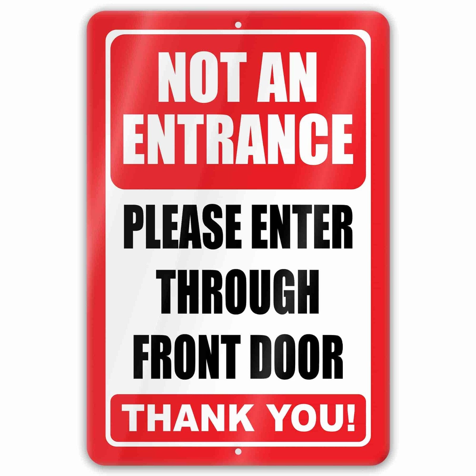 1020.dogs In Yard Do Not Enter Metal Tin Sign, 12x18 in, Indoor/Outdoor Decorative Sign - a4