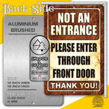 1020.dogs In Yard Do Not Enter Metal Tin Sign, 12x18 in, Indoor/Outdoor Decorative Sign - a4