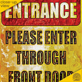 1020.dogs In Yard Do Not Enter Metal Tin Sign, 12x18 in, Indoor/Outdoor Decorative Sign - a4