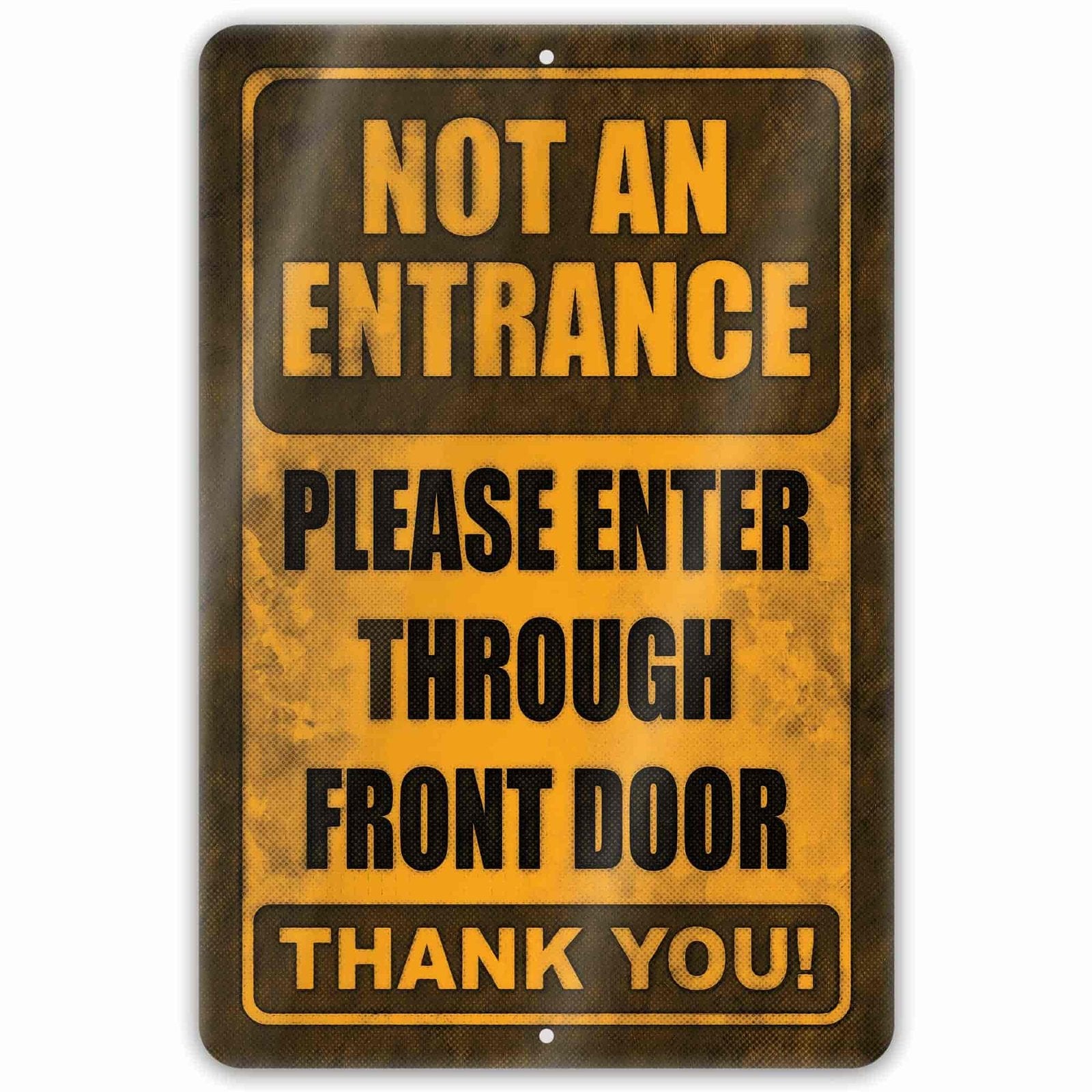 1020.dogs In Yard Do Not Enter Metal Tin Sign, 12x18 in, Indoor/Outdoor Decorative Sign - a4