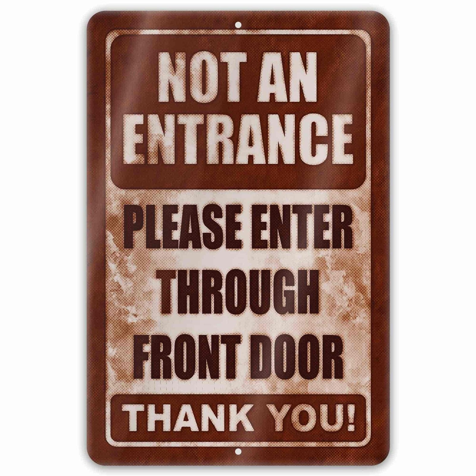 1020.dogs In Yard Do Not Enter Metal Tin Sign, 12x18 in, Indoor/Outdoor Decorative Sign - a4