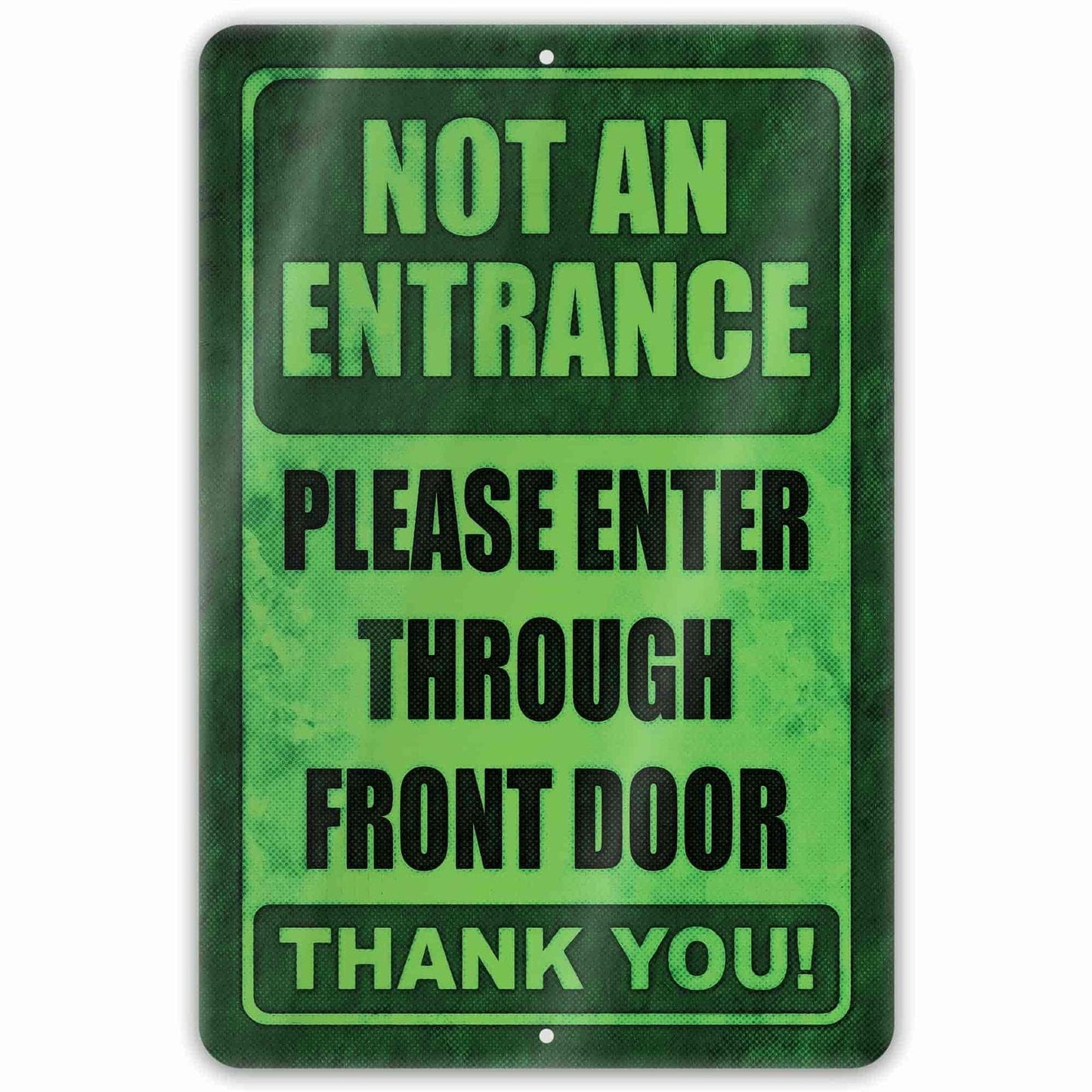 1020.dogs In Yard Do Not Enter Metal Tin Sign, 12x18 in, Indoor/Outdoor Decorative Sign - a4