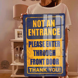 1020.dogs In Yard Do Not Enter Metal Tin Sign, 12x18 in, Indoor/Outdoor Decorative Sign - a4