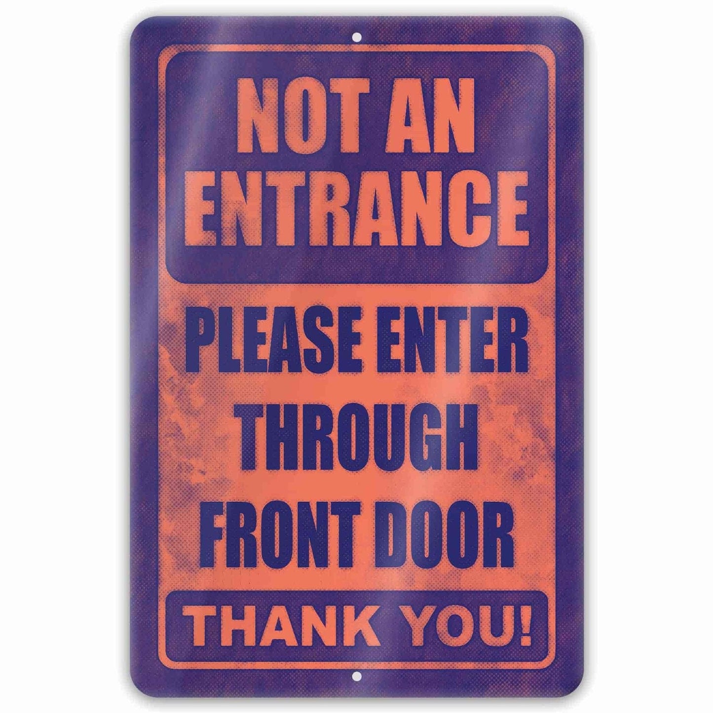 1020.dogs In Yard Do Not Enter Metal Tin Sign, 12x18 in, Indoor/Outdoor Decorative Sign - a4