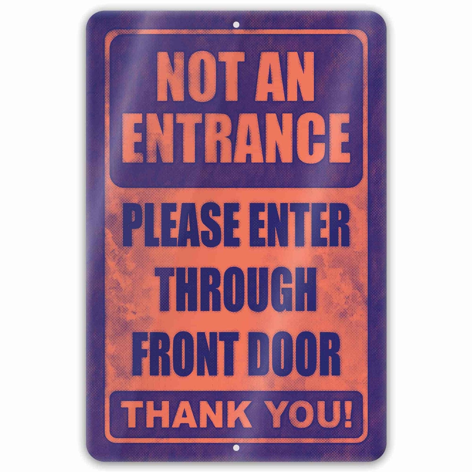 1020.dogs In Yard Do Not Enter Metal Tin Sign, 12x18 in, Indoor/Outdoor Decorative Sign - a4