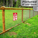 1024.dogs In Yard Do Not Enter Metal Tin Sign, 12x18 in, Indoor/Outdoor Decorative Sign - a4