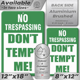 1024.dogs In Yard Do Not Enter Metal Tin Sign, 12x18 in, Indoor/Outdoor Decorative Sign - a4