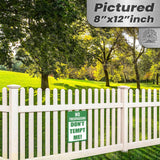 1024.dogs In Yard Do Not Enter Metal Tin Sign, 12x18 in, Indoor/Outdoor Decorative Sign - a4