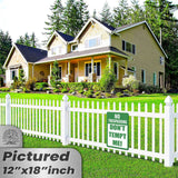 1024.dogs In Yard Do Not Enter Metal Tin Sign, 12x18 in, Indoor/Outdoor Decorative Sign - a4