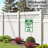 1024.dogs In Yard Do Not Enter Metal Tin Sign, 12x18 in, Indoor/Outdoor Decorative Sign - a4