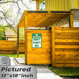 1024.dogs In Yard Do Not Enter Metal Tin Sign, 12x18 in, Indoor/Outdoor Decorative Sign - a4