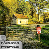 No Trespassing: Do Not Tempt Me Sign, Tin Metal 12x18, Rustproof Indoor/Outdoor