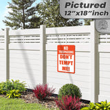 1024.dogs In Yard Do Not Enter Metal Tin Sign, 12x18 in, Indoor/Outdoor Decorative Sign - a4