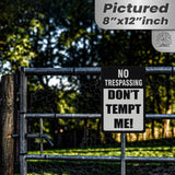 1024.dogs In Yard Do Not Enter Metal Tin Sign, 12x18 in, Indoor/Outdoor Decorative Sign - a4