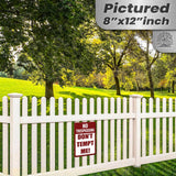 1024.dogs In Yard Do Not Enter Metal Tin Sign, 12x18 in, Indoor/Outdoor Decorative Sign - a4