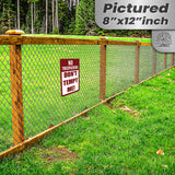 1024.dogs In Yard Do Not Enter Metal Tin Sign, 12x18 in, Indoor/Outdoor Decorative Sign - a4