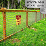 1024.dogs In Yard Do Not Enter Metal Tin Sign, 12x18 in, Indoor/Outdoor Decorative Sign - a4