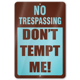 1024.dogs In Yard Do Not Enter Metal Tin Sign, 12x18 in, Indoor/Outdoor Decorative Sign - a4