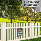 1024.dogs In Yard Do Not Enter Metal Tin Sign, 12x18 in, Indoor/Outdoor Decorative Sign - a4