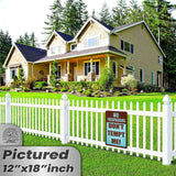 1024.dogs In Yard Do Not Enter Metal Tin Sign, 12x18 in, Indoor/Outdoor Decorative Sign - a4