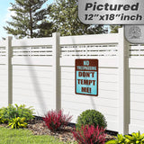 1024.dogs In Yard Do Not Enter Metal Tin Sign, 12x18 in, Indoor/Outdoor Decorative Sign - a4