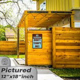 1024.dogs In Yard Do Not Enter Metal Tin Sign, 12x18 in, Indoor/Outdoor Decorative Sign - a4