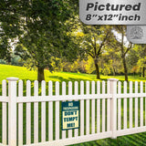 1024.dogs In Yard Do Not Enter Metal Tin Sign, 12x18 in, Indoor/Outdoor Decorative Sign - a4