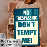 1024.dogs In Yard Do Not Enter Metal Tin Sign, 12x18 in, Indoor/Outdoor Decorative Sign - a4