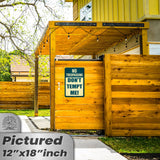 1024.dogs In Yard Do Not Enter Metal Tin Sign, 12x18 in, Indoor/Outdoor Decorative Sign - a4