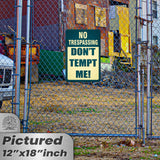 1024.dogs In Yard Do Not Enter Metal Tin Sign, 12x18 in, Indoor/Outdoor Decorative Sign - a4