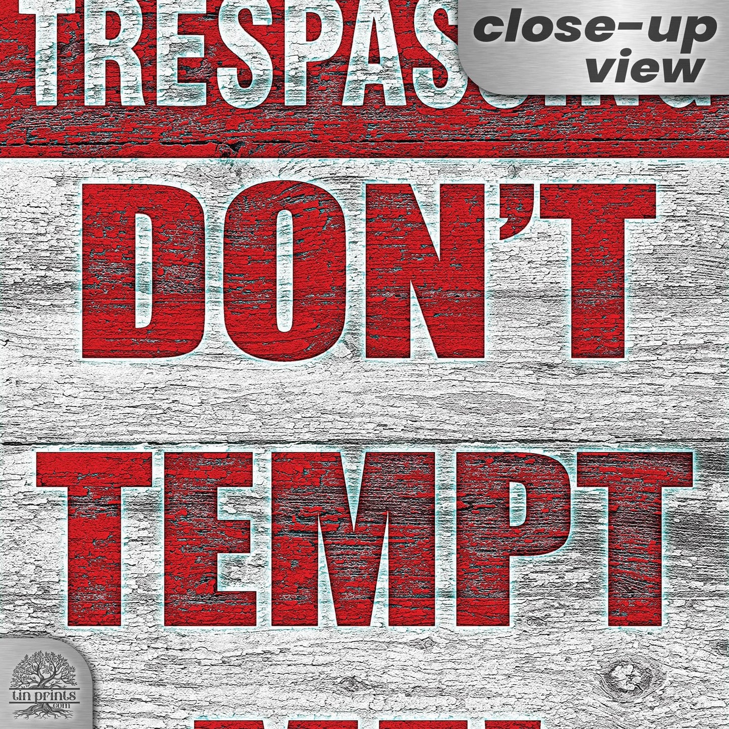 1024.dogs In Yard Do Not Enter Metal Tin Sign, 12x18 in, Indoor/Outdoor Decorative Sign - a4