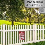 1024.dogs In Yard Do Not Enter Metal Tin Sign, 12x18 in, Indoor/Outdoor Decorative Sign - a4