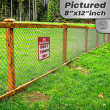 1024.dogs In Yard Do Not Enter Metal Tin Sign, 12x18 in, Indoor/Outdoor Decorative Sign - a4