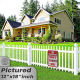 1024.dogs In Yard Do Not Enter Metal Tin Sign, 12x18 in, Indoor/Outdoor Decorative Sign - a4