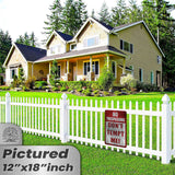 1024.dogs In Yard Do Not Enter Metal Tin Sign, 12x18 in, Indoor/Outdoor Decorative Sign - a4