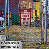 1024.dogs In Yard Do Not Enter Metal Tin Sign, 12x18 in, Indoor/Outdoor Decorative Sign - a4