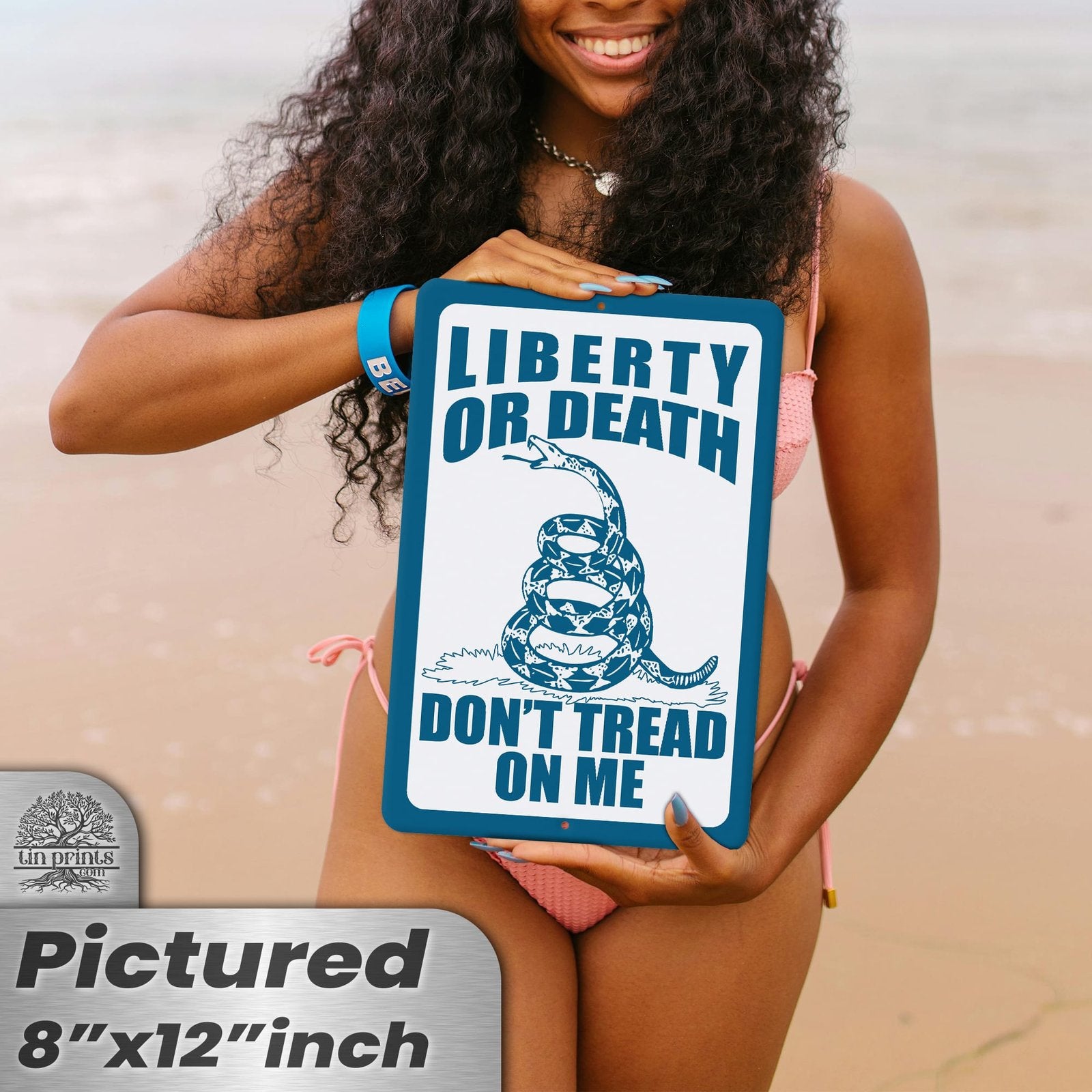 Do Not Tread On Me - Liberty or Death Metal Sign 21