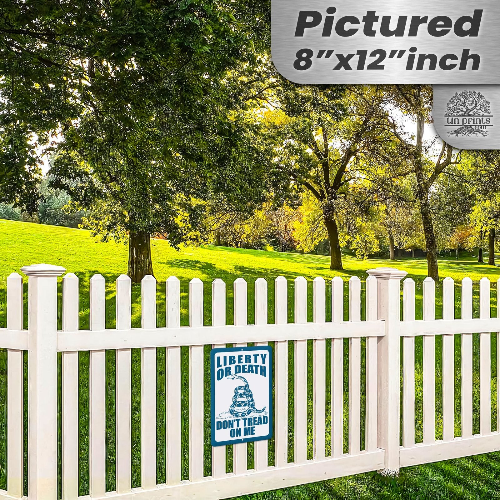 Do Not Tread On Me - Liberty or Death Metal Sign 22