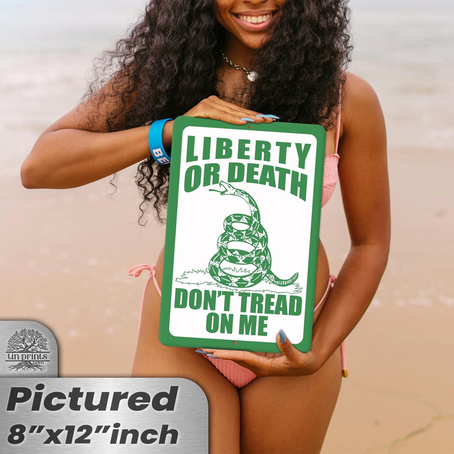 Do Not Tread On Me - Liberty or Death Metal Sign 37