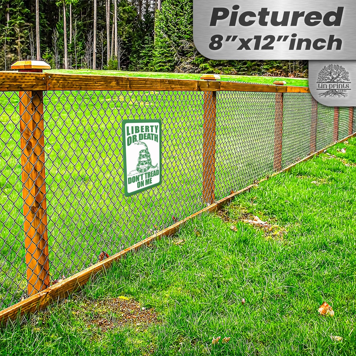 Do Not Tread On Me - Liberty or Death Metal Sign 41