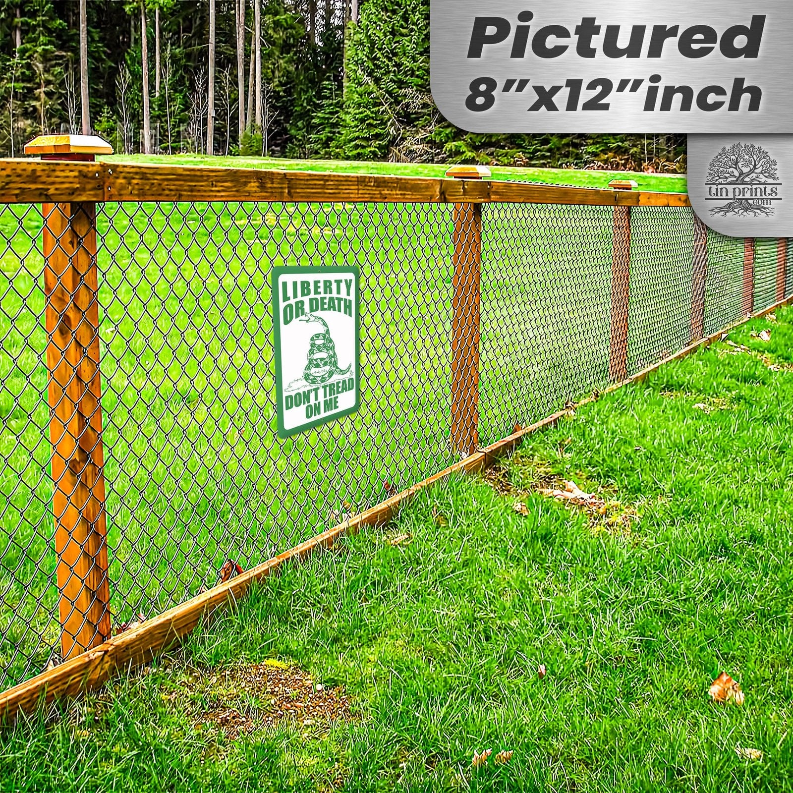 Do Not Tread On Me - Liberty or Death Metal Sign 41