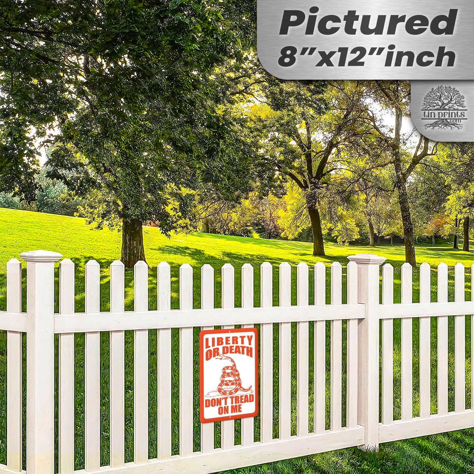 Do Not Tread On Me - Liberty or Death Metal Sign 54