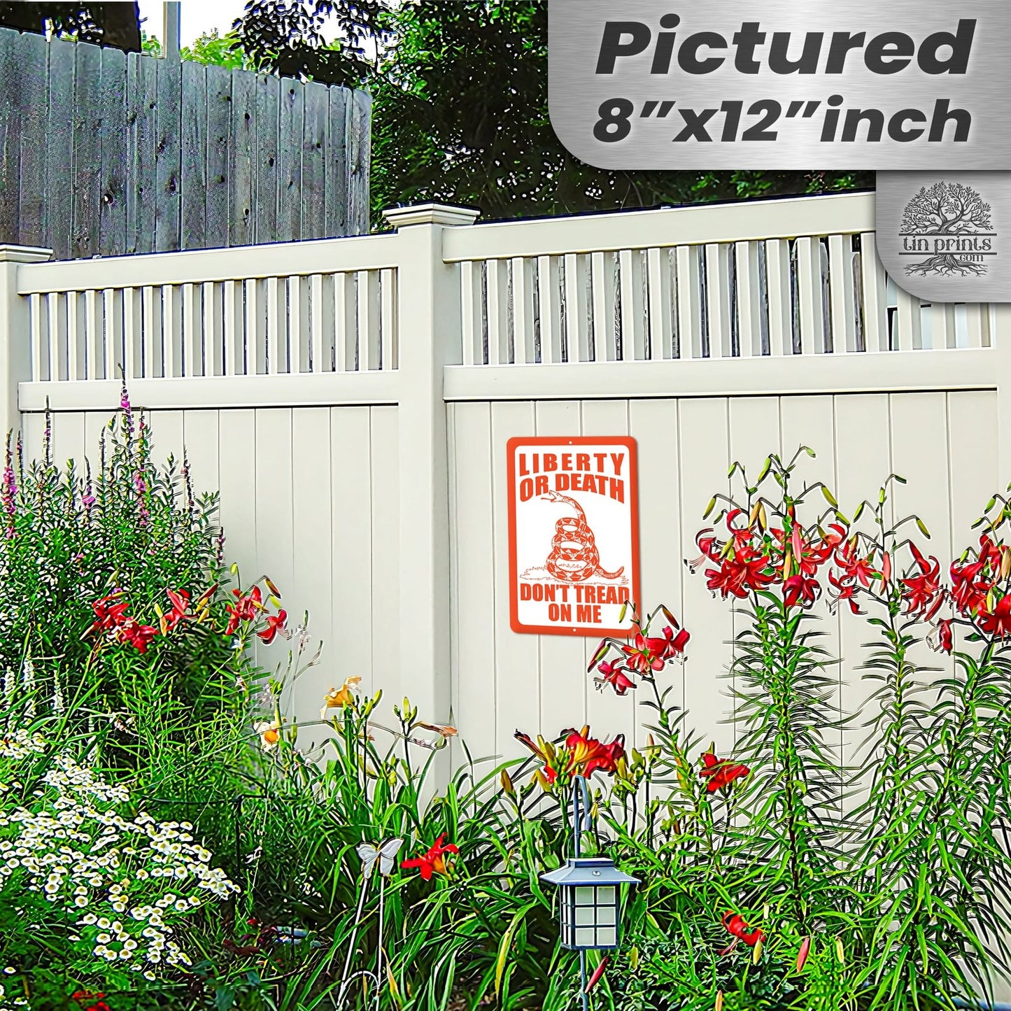 Do Not Tread On Me - Liberty or Death Metal Sign 55