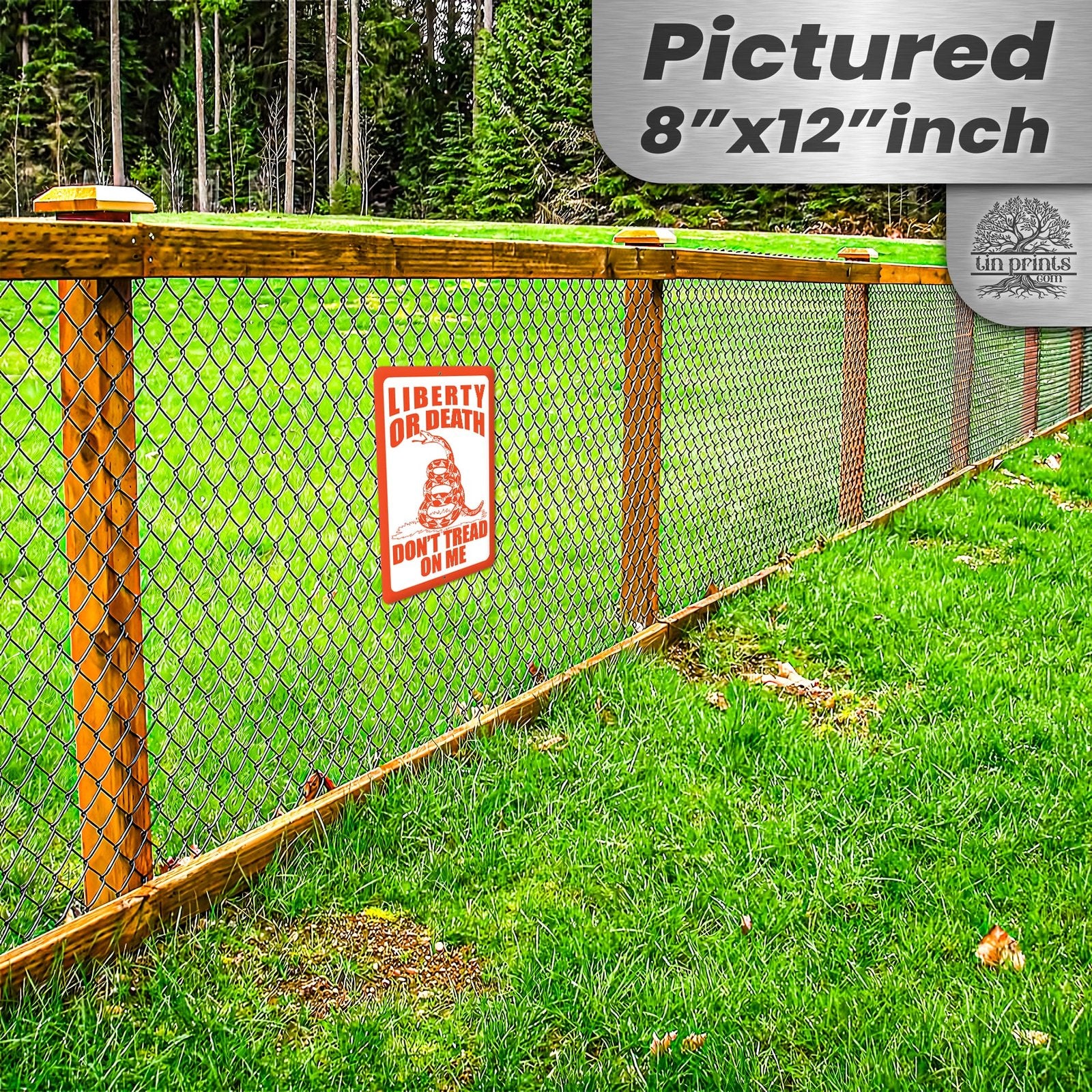 Do Not Tread On Me - Liberty or Death Metal Sign 57