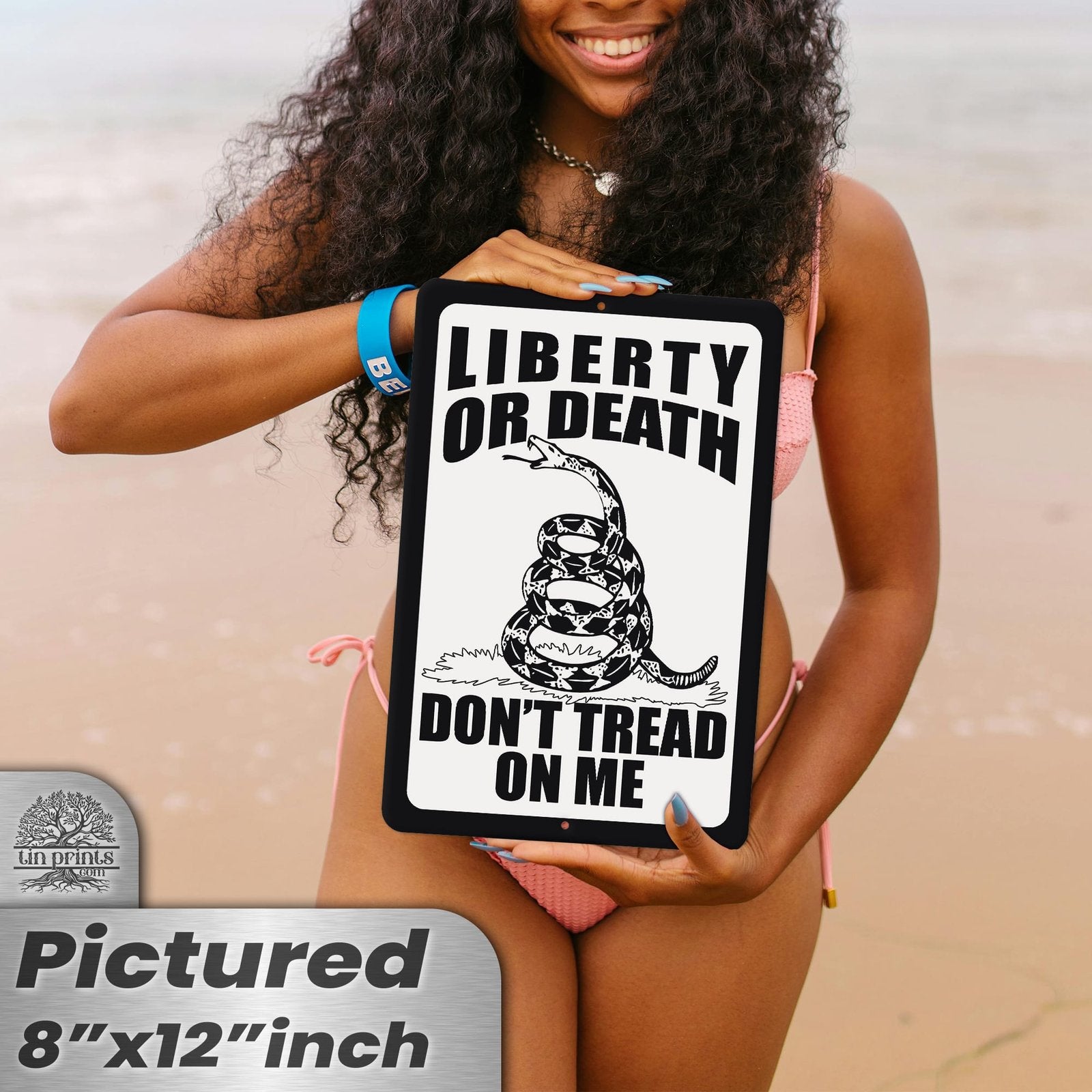 Do Not Tread On Me - Liberty or Death Metal Sign 69