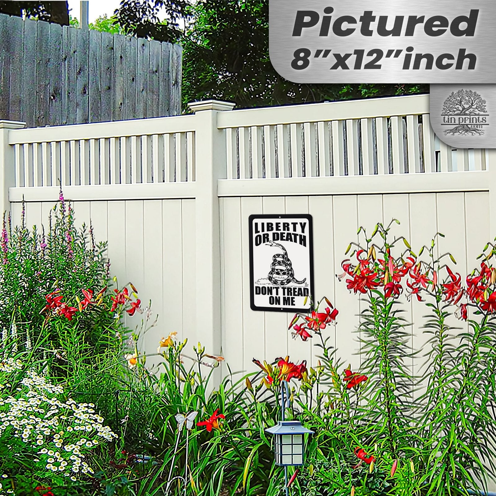 Do Not Tread On Me - Liberty or Death Metal Sign 71