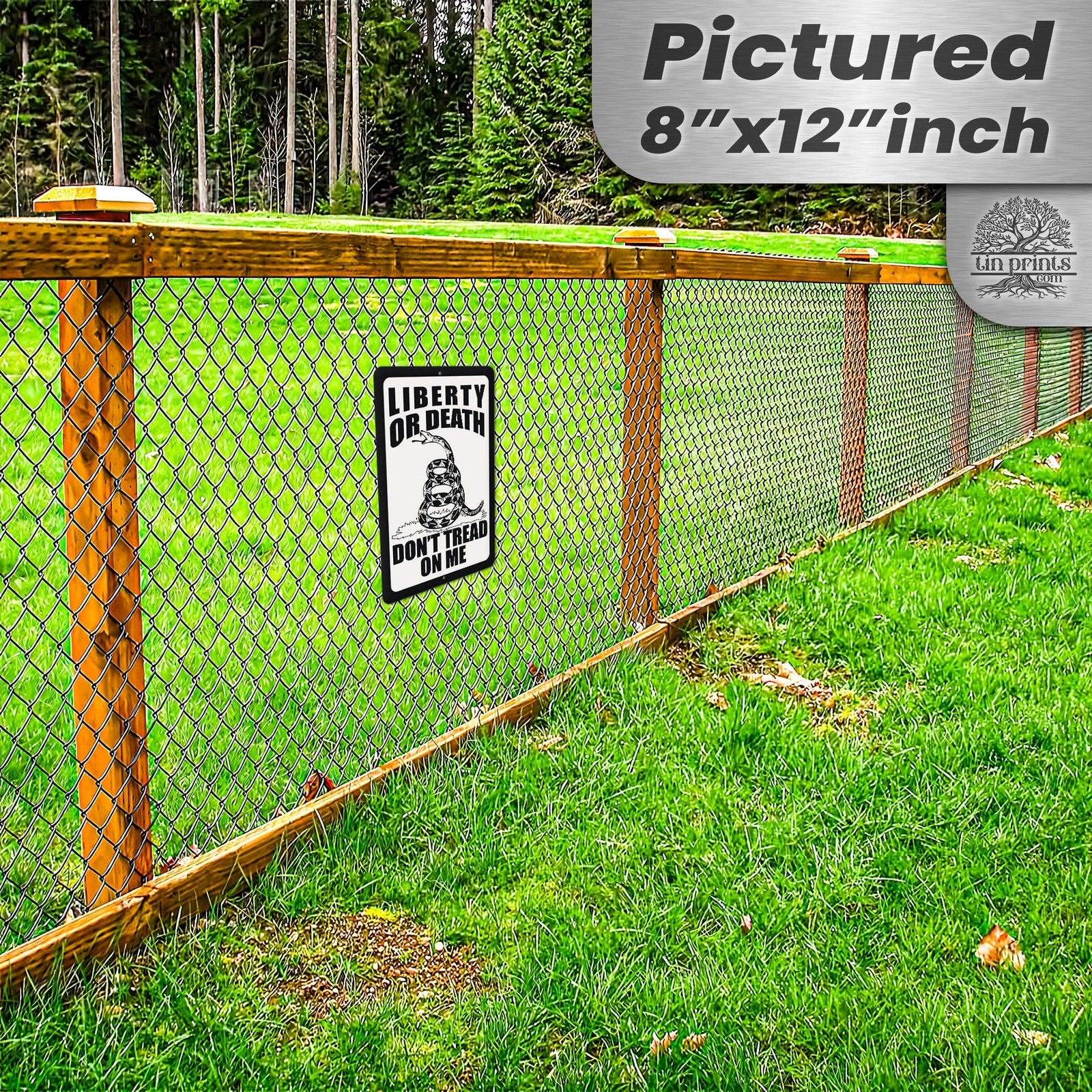 Do Not Tread On Me - Liberty or Death Metal Sign 73