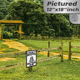 Do Not Tread On Me - Liberty or Death Metal Sign 78