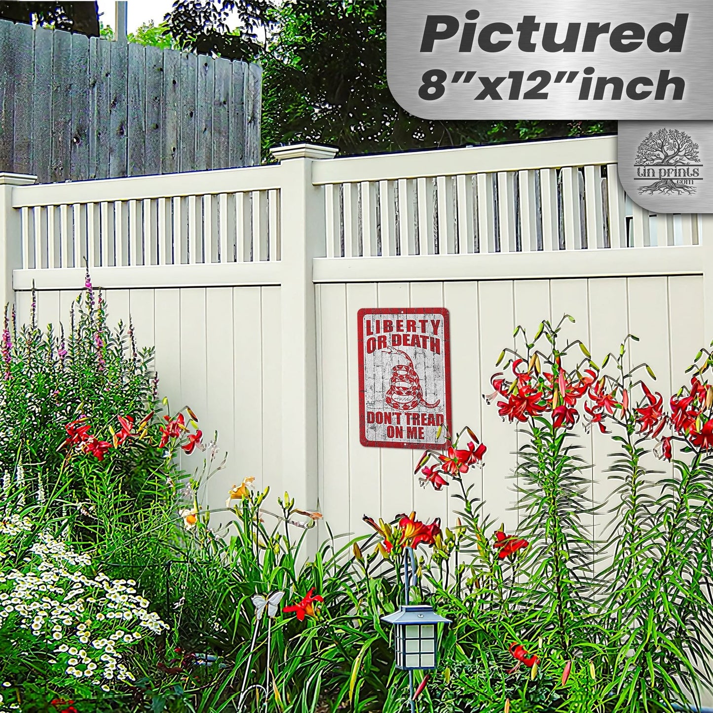 Do Not Tread On Me - Liberty or Death Metal Sign 103